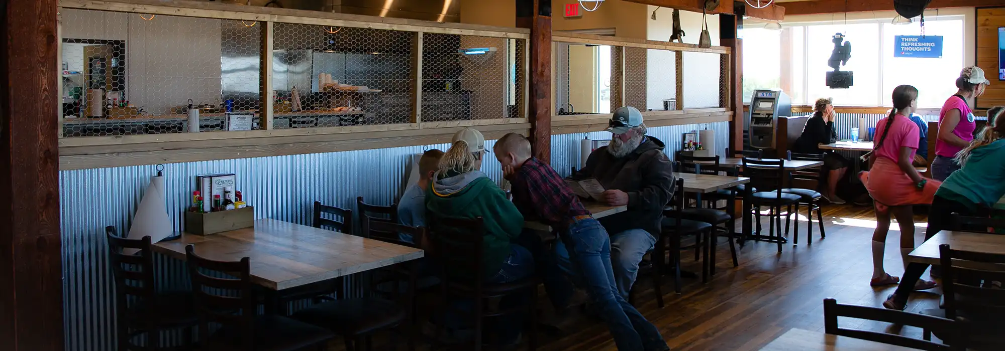 Grazers Restaurant group enjoying their meal